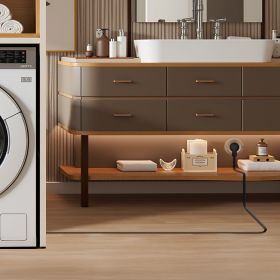 10 Ft Dryer Power Cord 3-Prong NEMA 10-30P Dryer Cord W/ Eyelet Connectors (Option: Black)